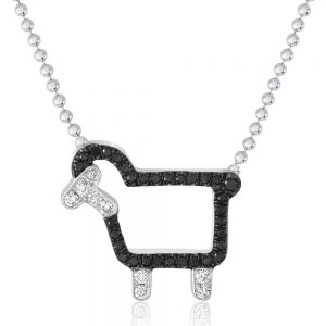 'Johnny' Necklace in Black Diamonds