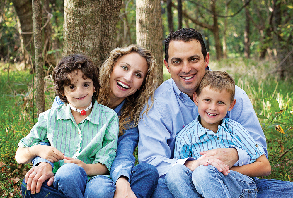 myFace patient Nathaniel Newman and his family