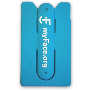 myFace blue phone sleeve case