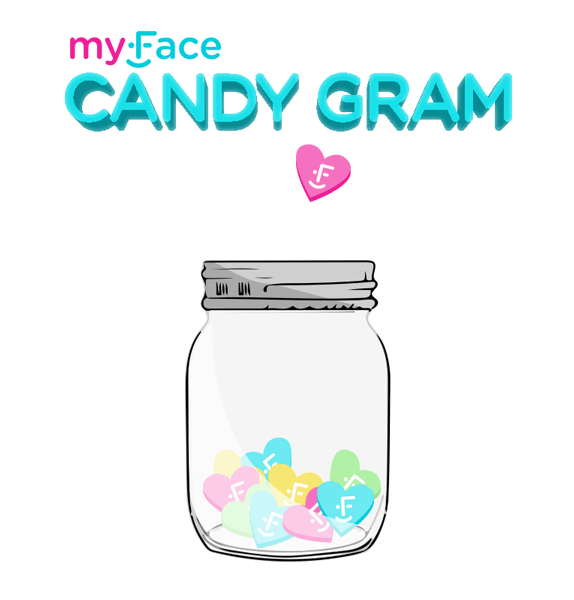 myFace Candy Gram Header Animation