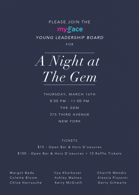 A Night at the Gem invite