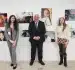 myFace Through My Lens Winners: Sophia Smilenov, Johnathan Hornig, and Eilie Bell standing in front of honored entries.