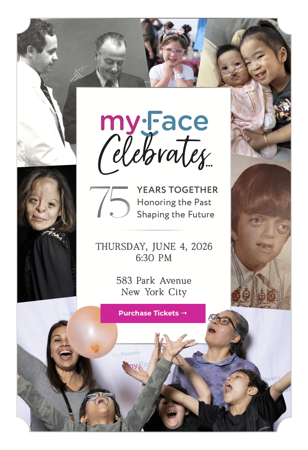 Purchase tickets to myFace Celebrates gala